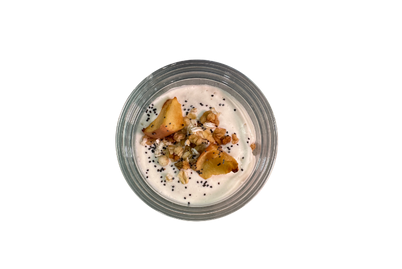 Гранола с йогуртом и фруктами